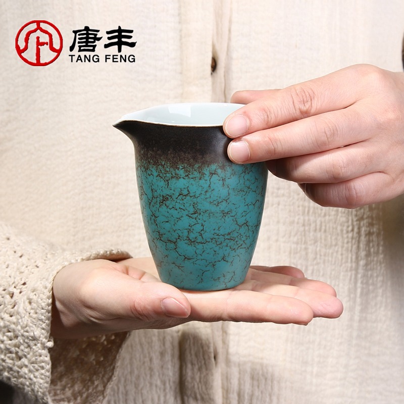 唐豐復古風公道杯家用陶瓷大容量分茶器辦公功夫茶裝茶器貪心杯A-細節圖5