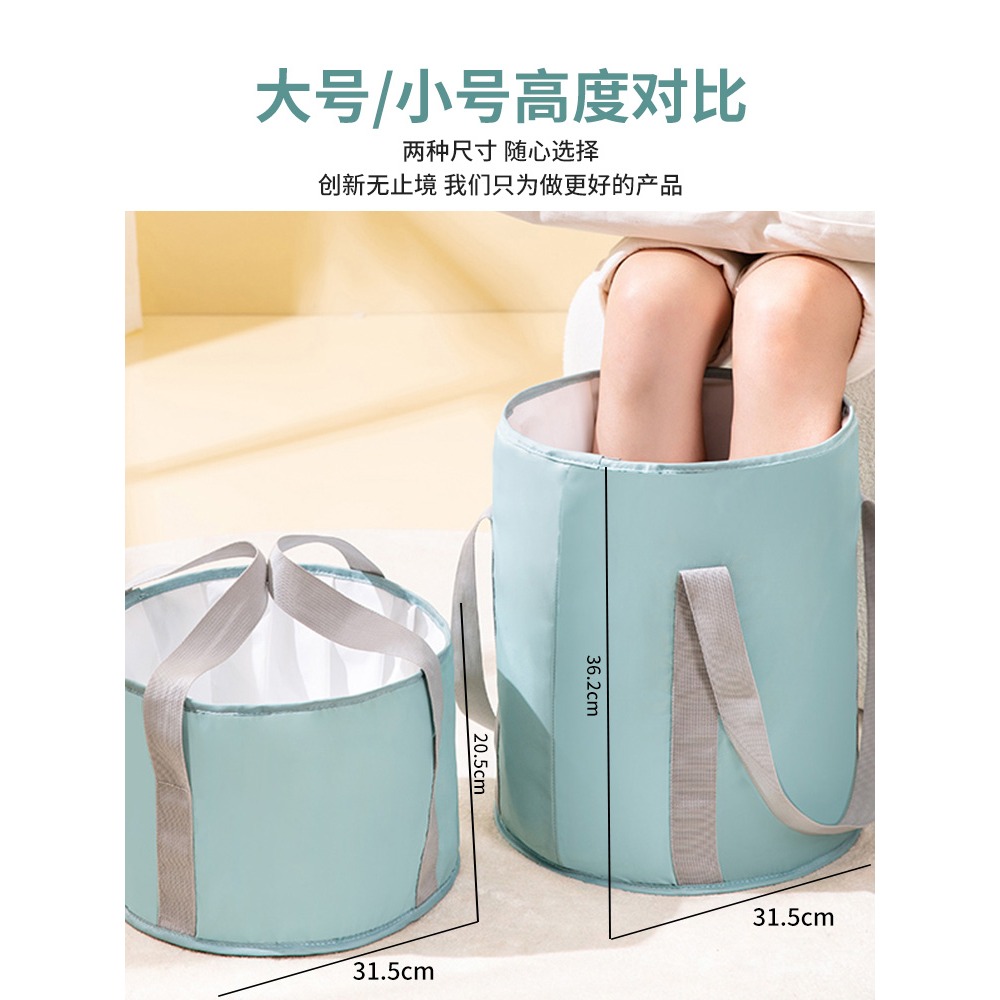 泡腳桶過小腿可折疊家用保溫洗腳盆便攜式宿舍足浴燻蒸神器過膝蓋-細節圖2