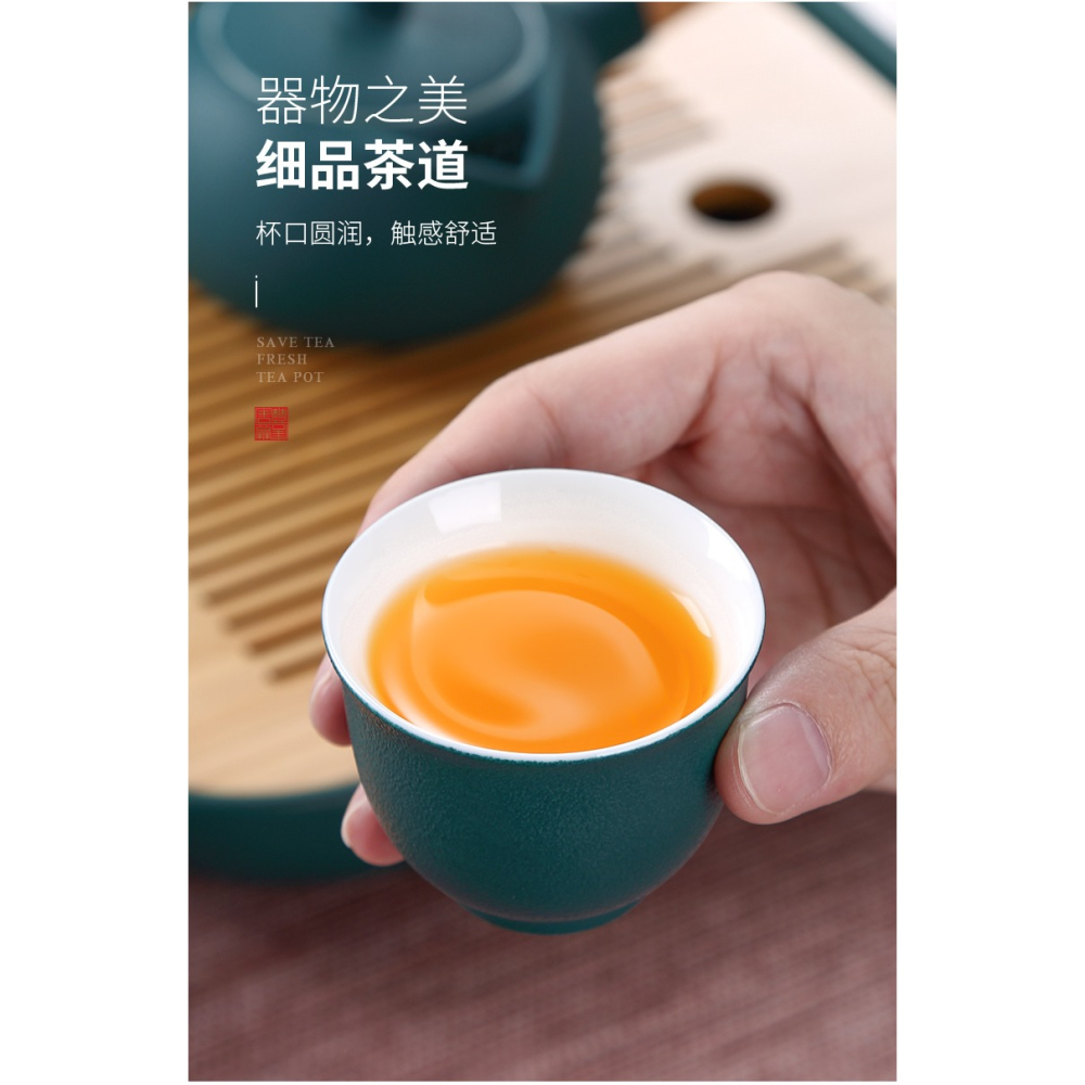 唐豐粗陶品茗杯單個家用功夫小茶杯創意個性主人杯專用杯個人A-細節圖8