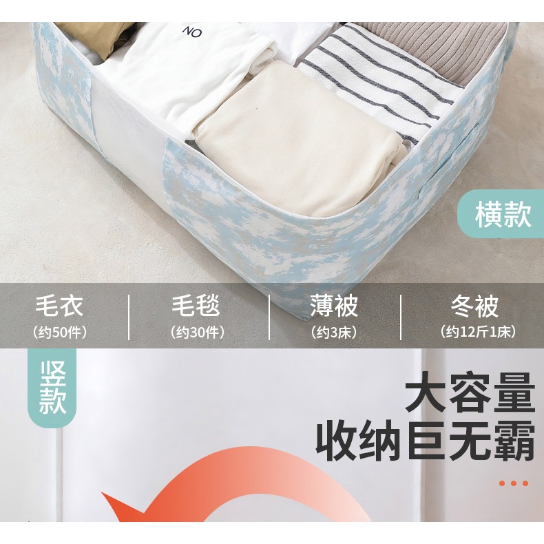 被子收納袋拉鏈式家用裝衣服棉被整理筐防潮防黴行李搬家打包袋子-細節圖9