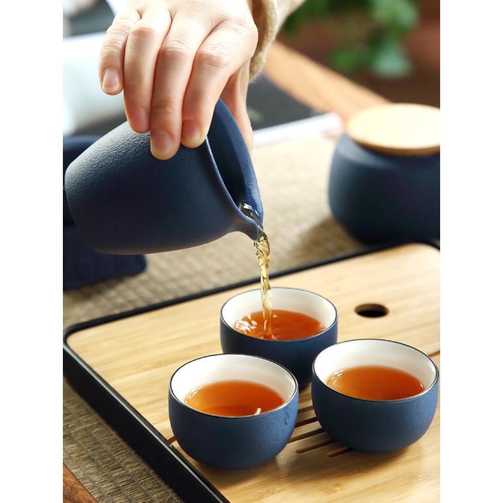 提樑壺功夫茶具套裝家用小茶臺簡約陶瓷泡茶器輕奢現代小套禮盒A-細節圖3