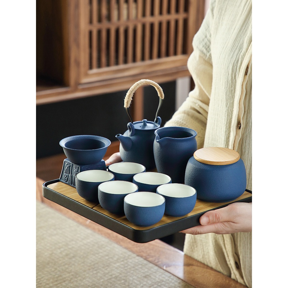 提樑壺功夫茶具套裝家用小茶臺簡約陶瓷泡茶器輕奢現代小套禮盒A-細節圖5