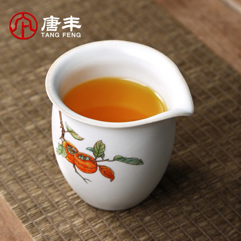 唐豐陶瓷公道杯家用大號仿宋汝窯分茶器開片可養茶海簡約貪心杯A-細節圖2