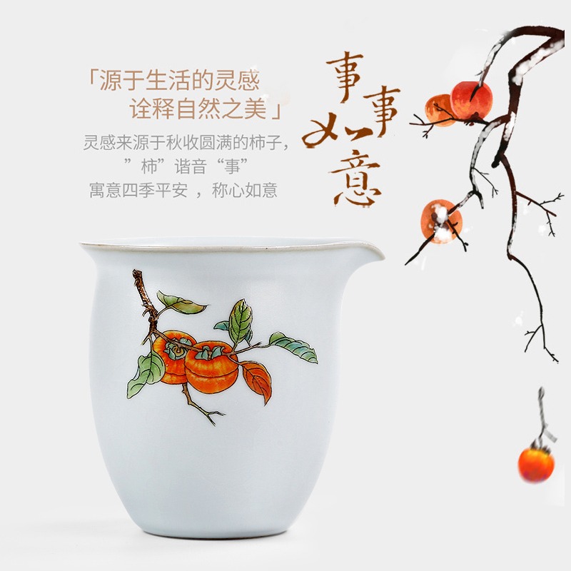 唐豐陶瓷公道杯家用大號仿宋汝窯分茶器開片可養茶海簡約貪心杯A-細節圖3