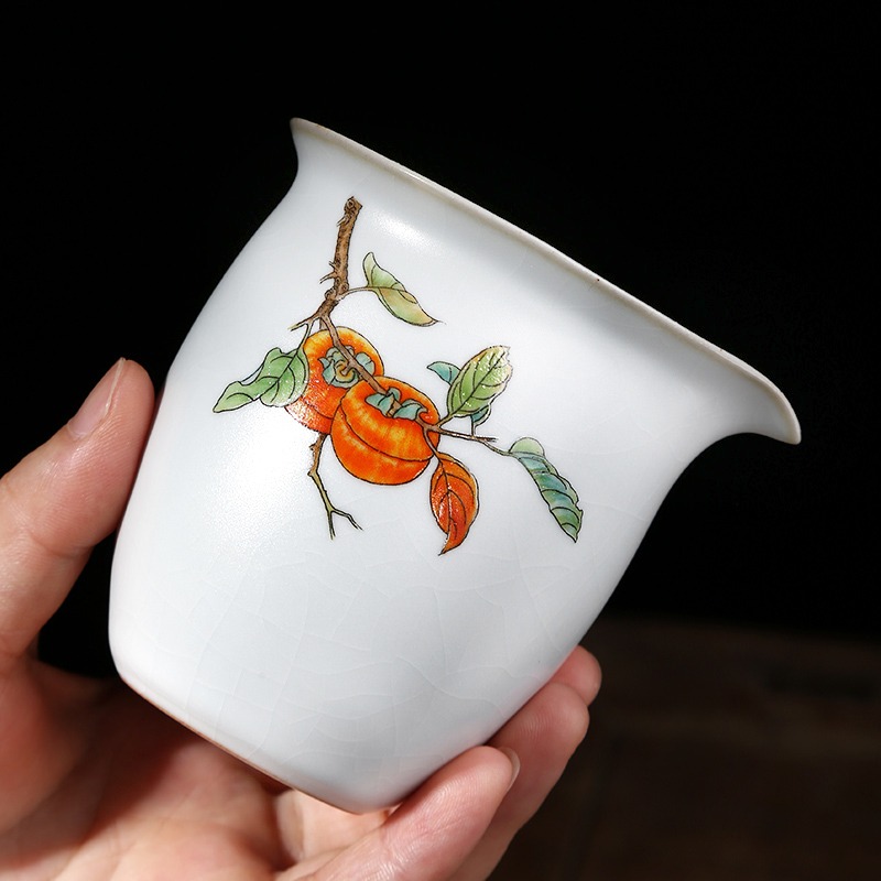 唐豐陶瓷公道杯家用大號仿宋汝窯分茶器開片可養茶海簡約貪心杯A-細節圖5