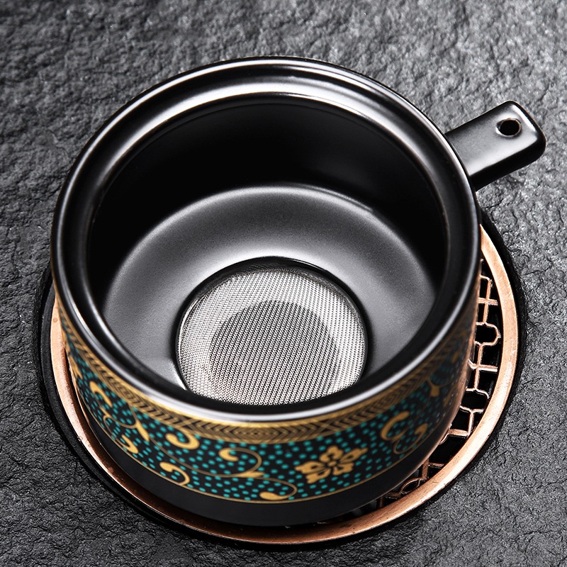 唐豐自動茶具禮盒裝家用客廳石磨懶人泡茶器辦公會客陶瓷小套A-細節圖4