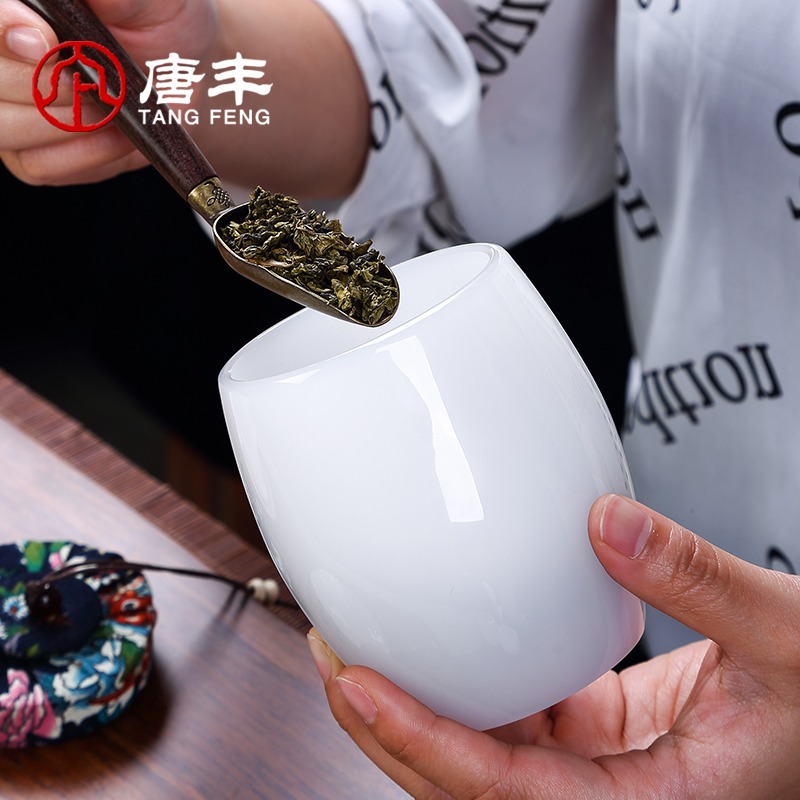 唐豐琉璃茶葉罐家用普洱紅茶醒茶罐小號儲茶罐便攜收納茶盒密封罐-細節圖4