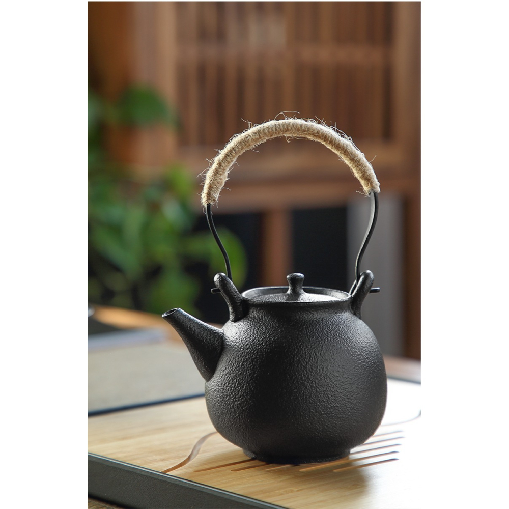 唐豐茶具套裝家用小套家用陶瓷提樑泡茶壺禮盒裝出水幹泡盤日式A-細節圖10