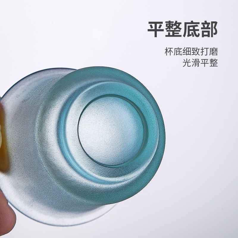 唐豐琉璃品茗杯單個家用個人功夫茶主人杯小清新磨砂小茶杯簡約-細節圖5