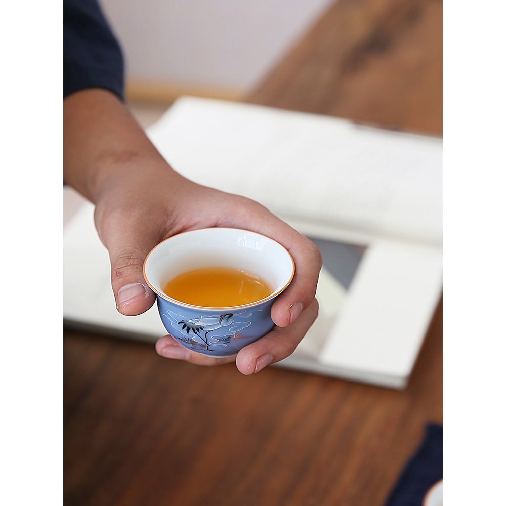 唐豐收納便攜旅行茶具雙層過濾玻璃泡茶壺辦公戶外快客杯一壺三杯-細節圖4