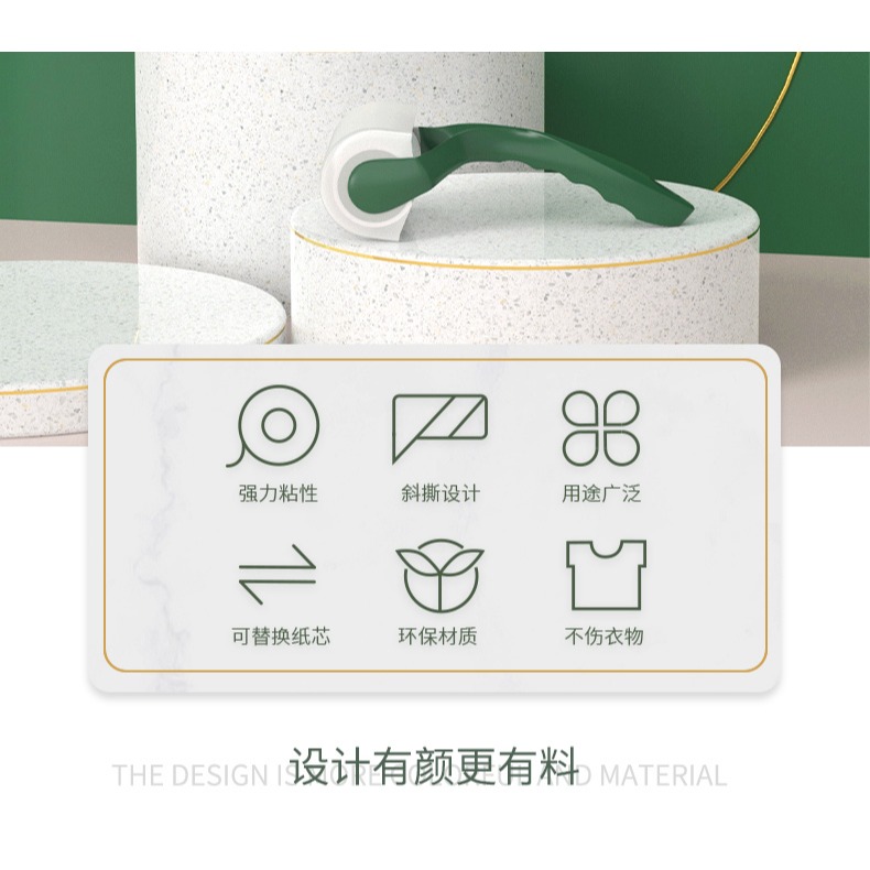 粘毛器滾筒輪可撕式替換卷紙滾刷沾塵去除頭發衣服黏吸毛清理神器-細節圖6