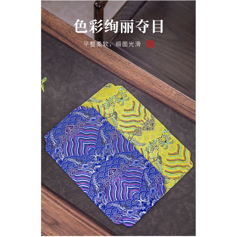 唐豐茶席家用中式禪意小桌旗功夫茶道布藝茶墊幹泡壺墊復古方巾A-細節圖7