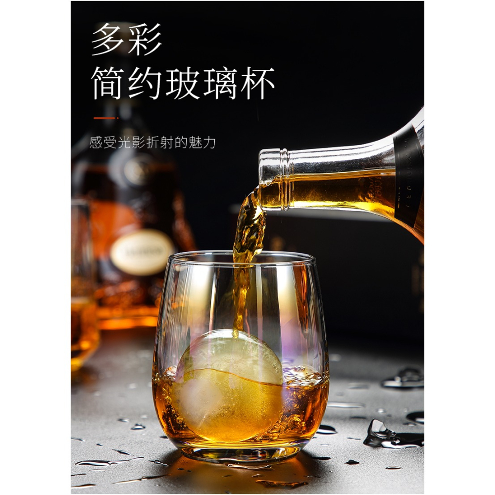 唐豐玻璃水杯6個裝簡約個人喝水杯子早餐牛奶杯咖啡杯無蓋茶杯A-細節圖7