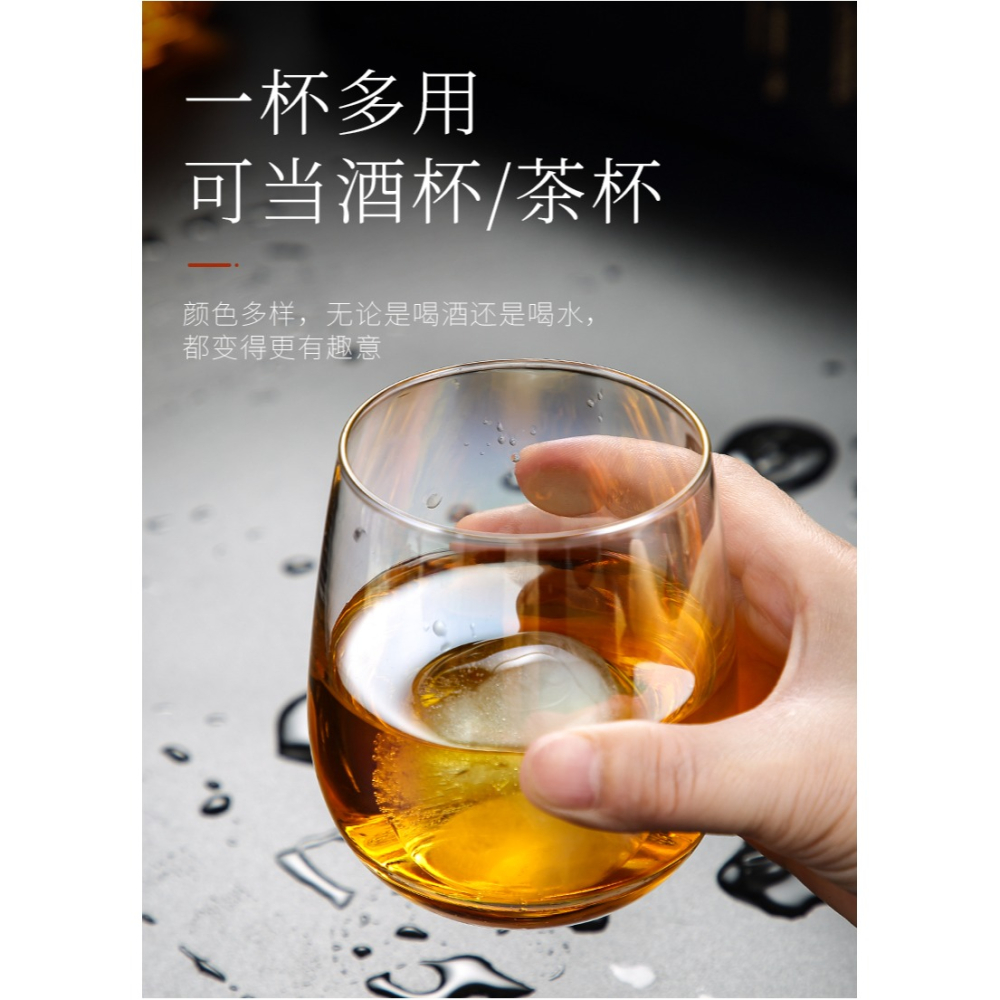 唐豐玻璃水杯6個裝簡約個人喝水杯子早餐牛奶杯咖啡杯無蓋茶杯A-細節圖10