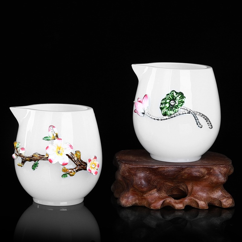 唐豐琉璃琺瑯彩茶海家用大容量公道杯禮盒裝單個裝茶器200053A-細節圖2