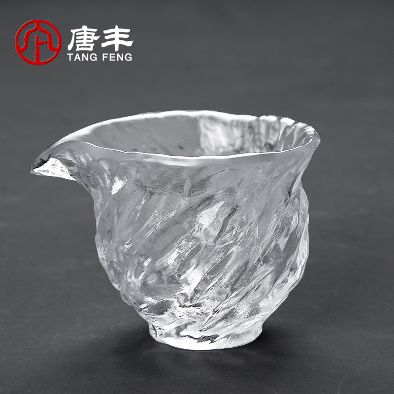 唐豐冰凍燒公道杯家用功夫茶分茶器琉璃透明貪心杯大容量裝茶器-細節圖2