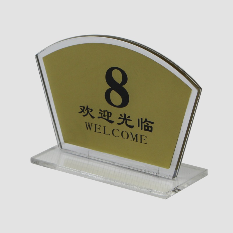 亞克力數字號碼牌酒店餐廳餐桌牌桌臺牌雙面數字叫號牌1234567890-細節圖2