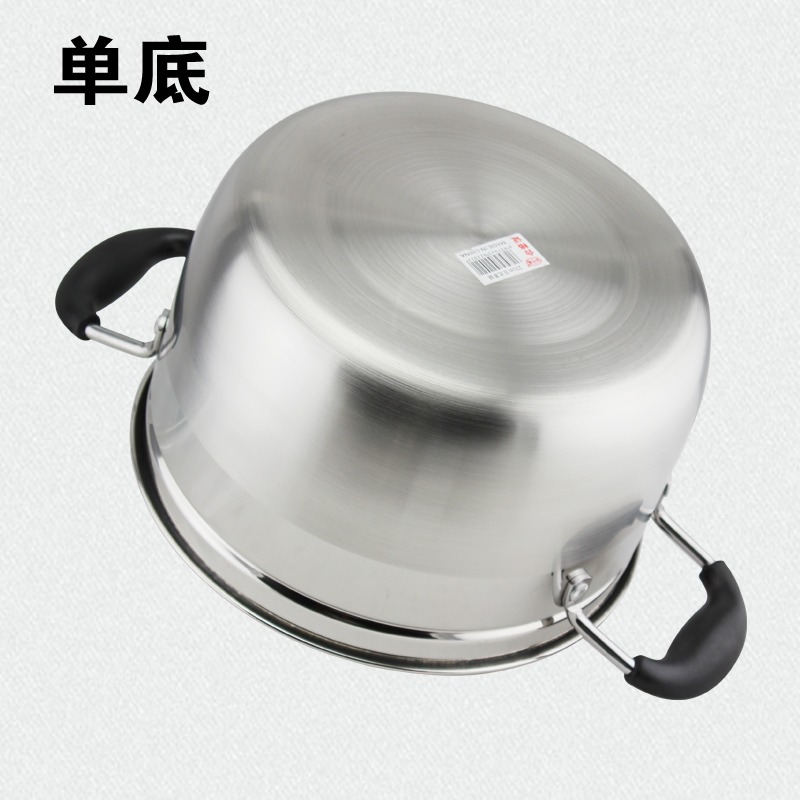不銹鋼蒸鍋家用湯煲湯鍋蒸籠鍋煤氣竈蒸煮鍋加厚復合底電磁爐蒸鍋-細節圖3