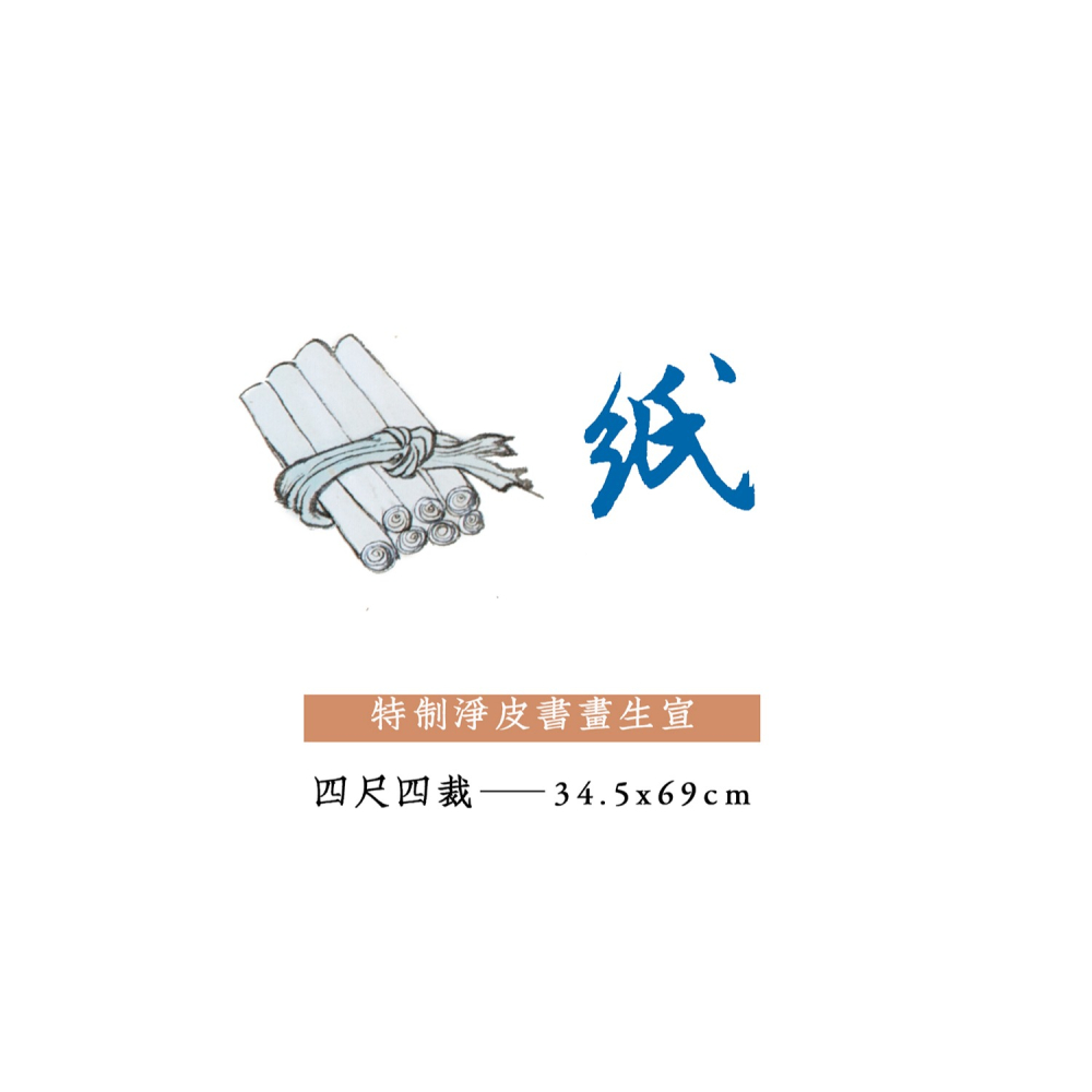 【生宣】特製凈皮宣紙四尺四裁國畫書法書畫水墨畫涇縣詩無邪文房-細節圖9
