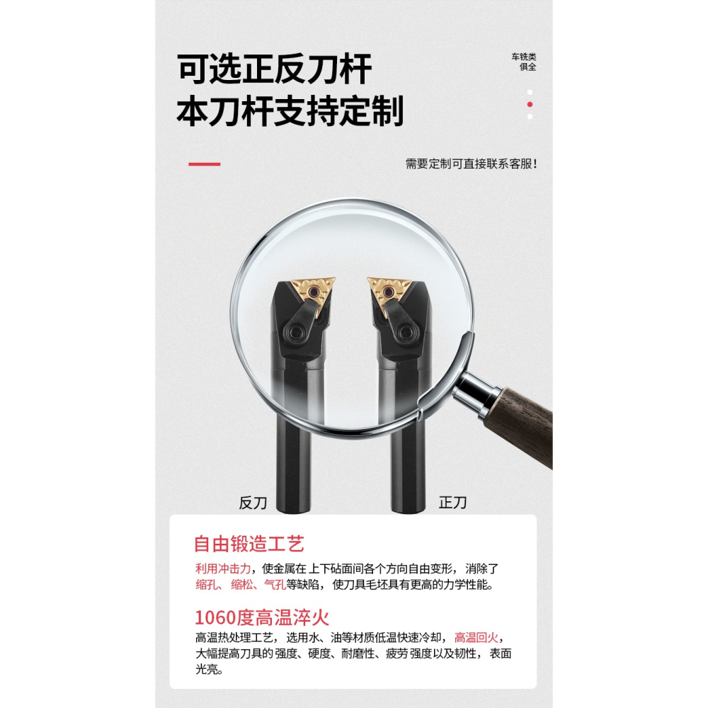 數控內孔刀桿 93度S20R25S32T-MTUNR16車牀車刀桿 內圓鏜孔刀加長-細節圖10