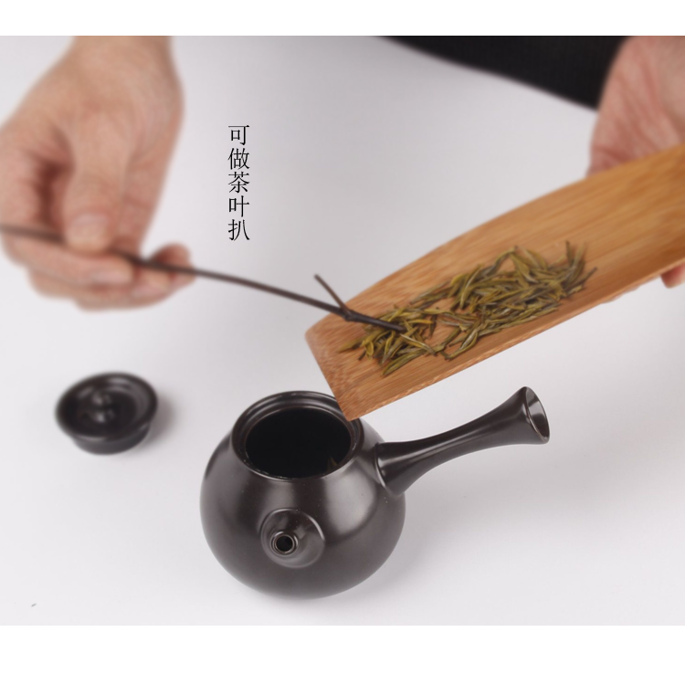 六合堂手工紫竹竹製茶扒茶針茶則紫砂壺疏通茶道配件六君子配件-細節圖10