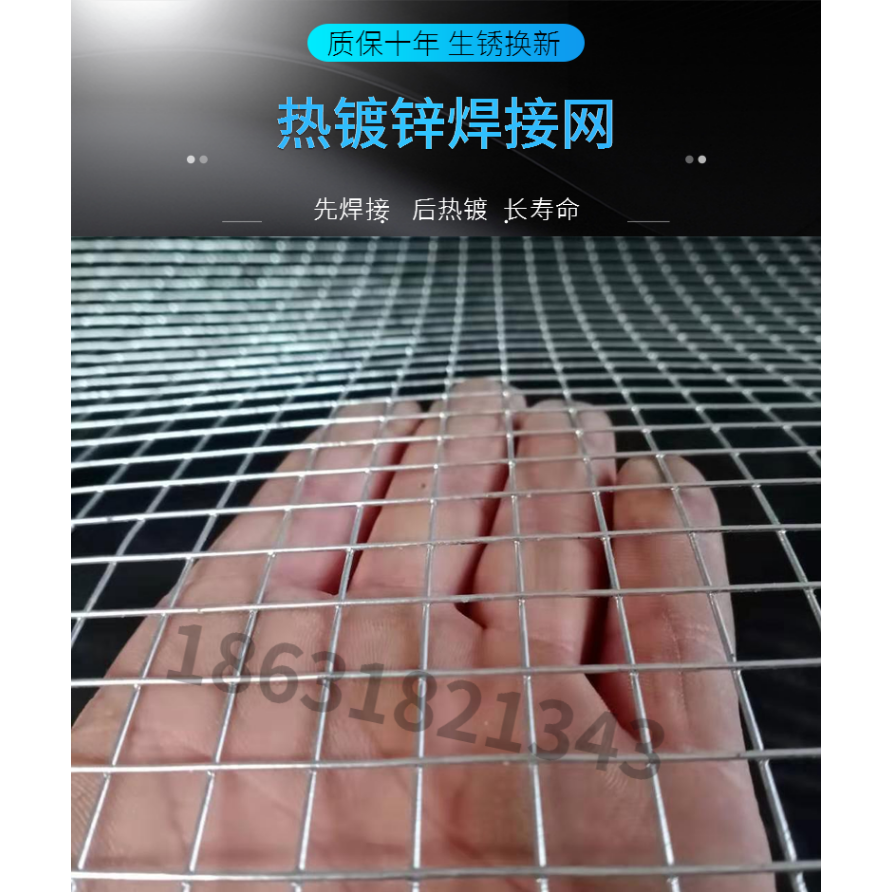 鍍鋅鐵絲網圍欄養殖網網格網鋼絲網鐵網子圍欄養雞鴨鵝鴿防鼠防蛇-細節圖7
