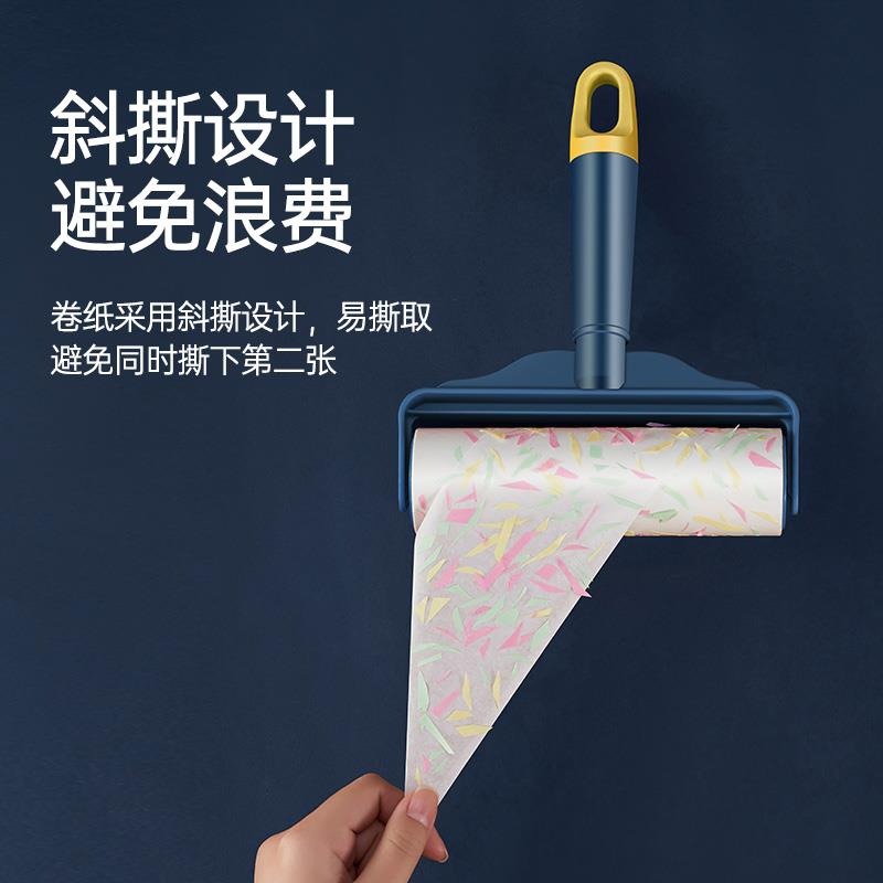 粘毛器滾筒可撕式大號替換卷紙衣物氈去毛家用黏沾刷滾刷粘毛-細節圖2