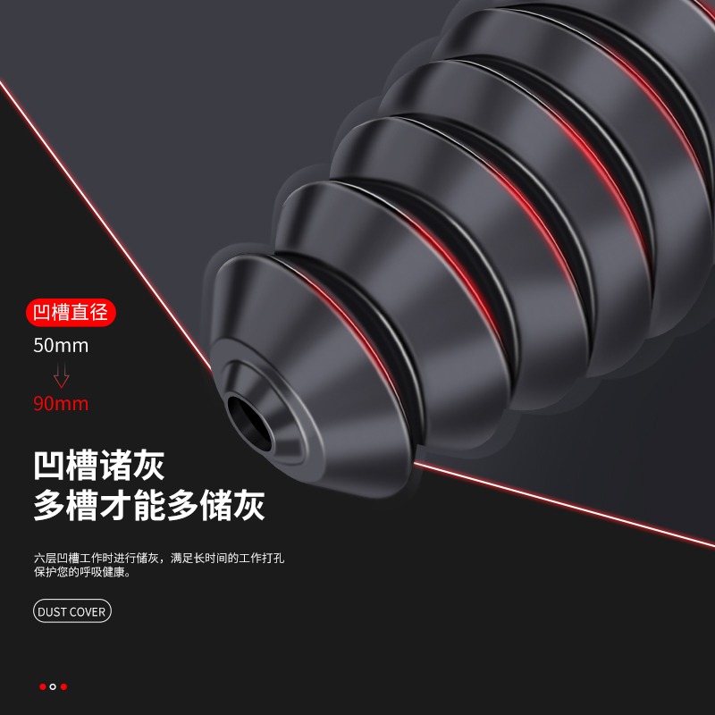 電錘防塵罩沖擊鉆鉆孔電鉆打孔升級款套防接灰電鍾透明鉆墻配件-細節圖4