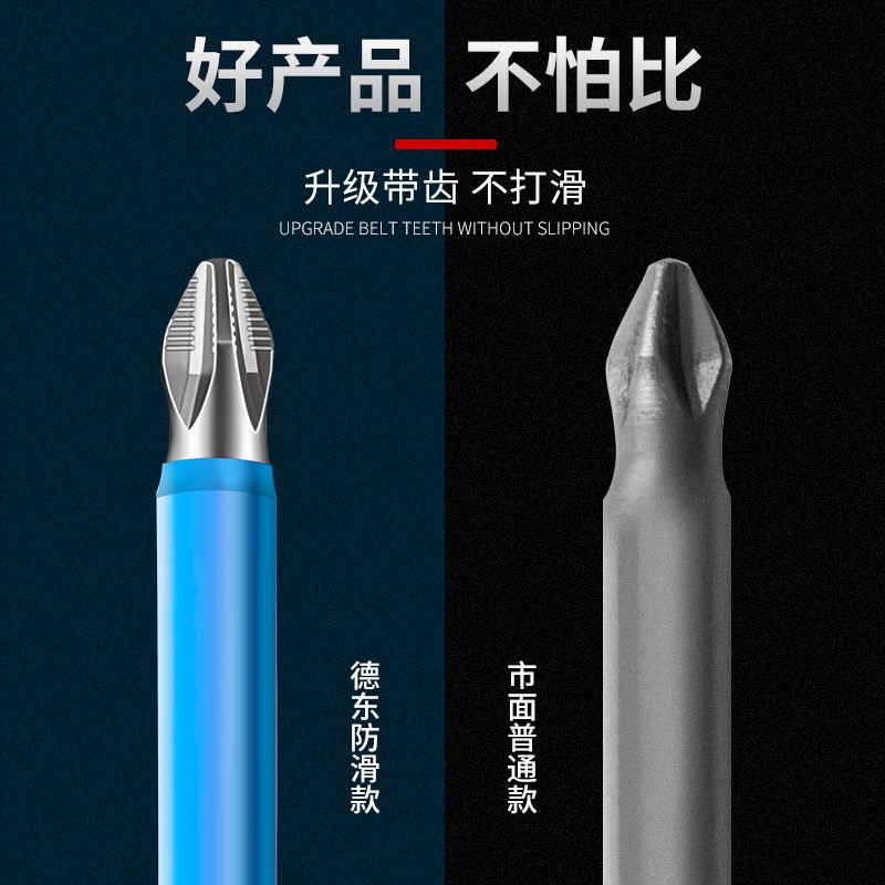十字批頭強磁防滑超硬工業級螺絲刀頭披電動高硬度套裝手電鉆配件-細節圖3