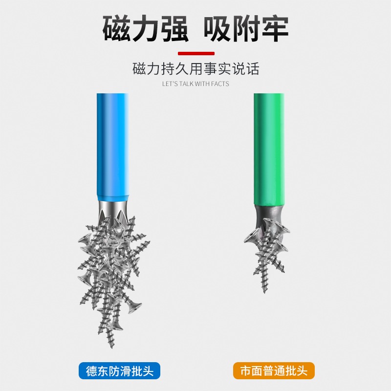 十字批頭強磁防滑超硬工業級螺絲刀頭披電動高硬度套裝手電鉆配件-細節圖4