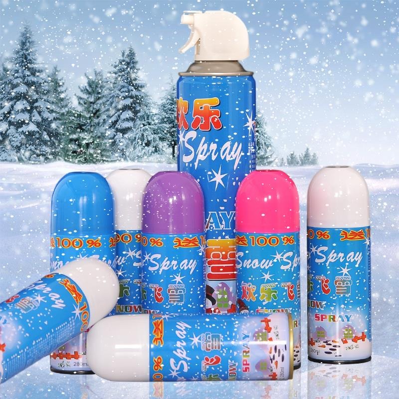 仿真雪花人造雪噴雪罐泡沫噴霧劑兒童節六一聖誕節飛雪噴雪噴霧器-細節圖2