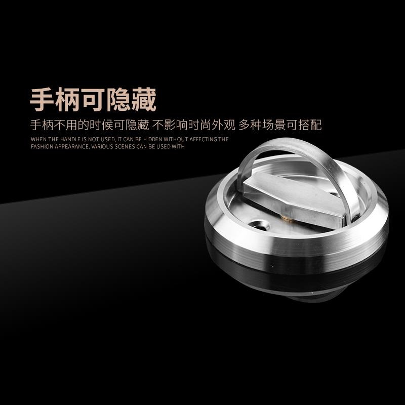 304不銹鋼把手圓形明裝拉環拉手暗拉手隱形門拉手背景墻消防栓門-細節圖4