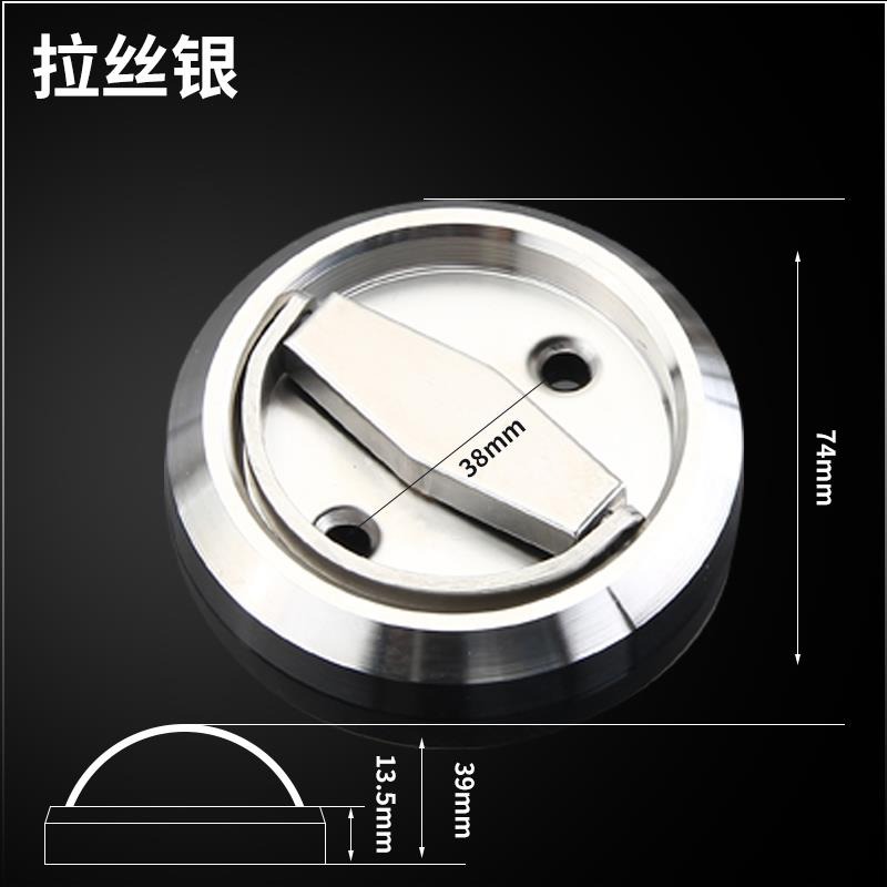 304不銹鋼把手圓形明裝拉環拉手暗拉手隱形門拉手背景墻消防栓門-細節圖6
