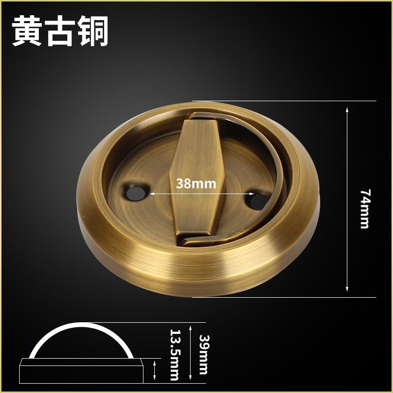 304不銹鋼把手圓形明裝拉環拉手暗拉手隱形門拉手背景墻消防栓門-細節圖8