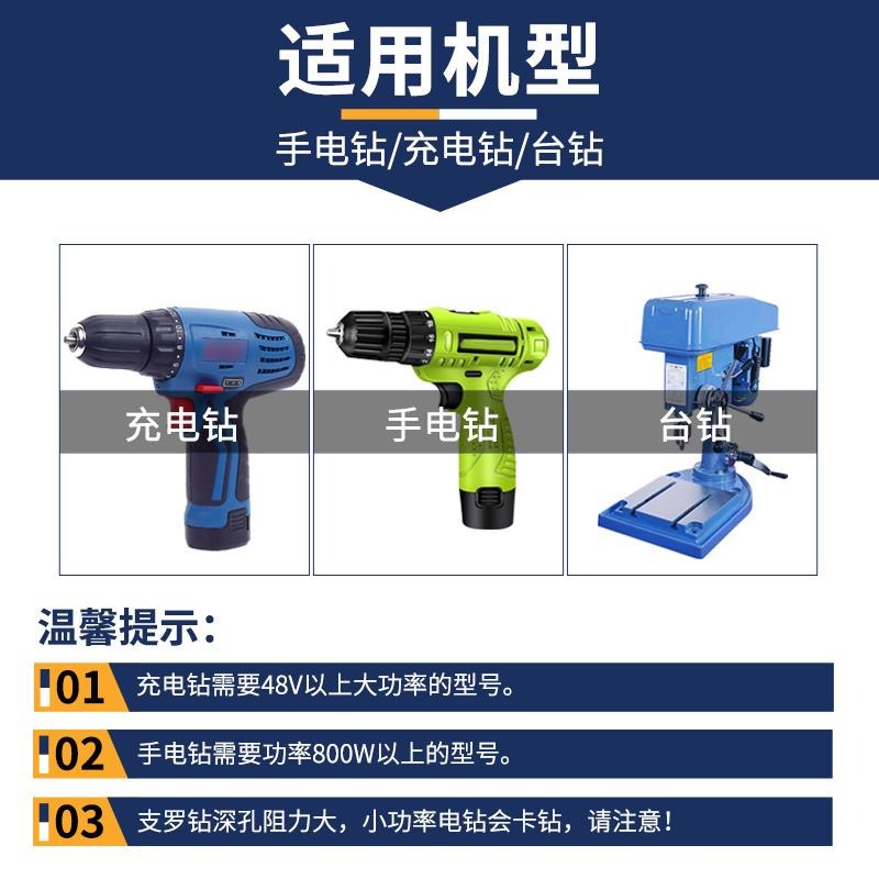 四槽四刃支羅鉆 木工專用麻花鉆頭 加長電動扳手打孔開孔大全-細節圖4