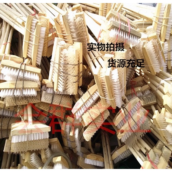 木柄地刷浴室衛生間硬毛地板刷大號長柄廚房墻面大理石水泥清潔刷-細節圖10