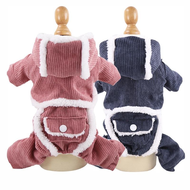 小狗狗衣服冬季加厚泰迪貓咪四腳衣變身裝小型幼犬寵物唐裝秋冬裝-細節圖2