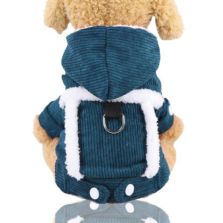 小狗狗衣服冬季加厚泰迪貓咪四腳衣變身裝小型幼犬寵物唐裝秋冬裝-細節圖7