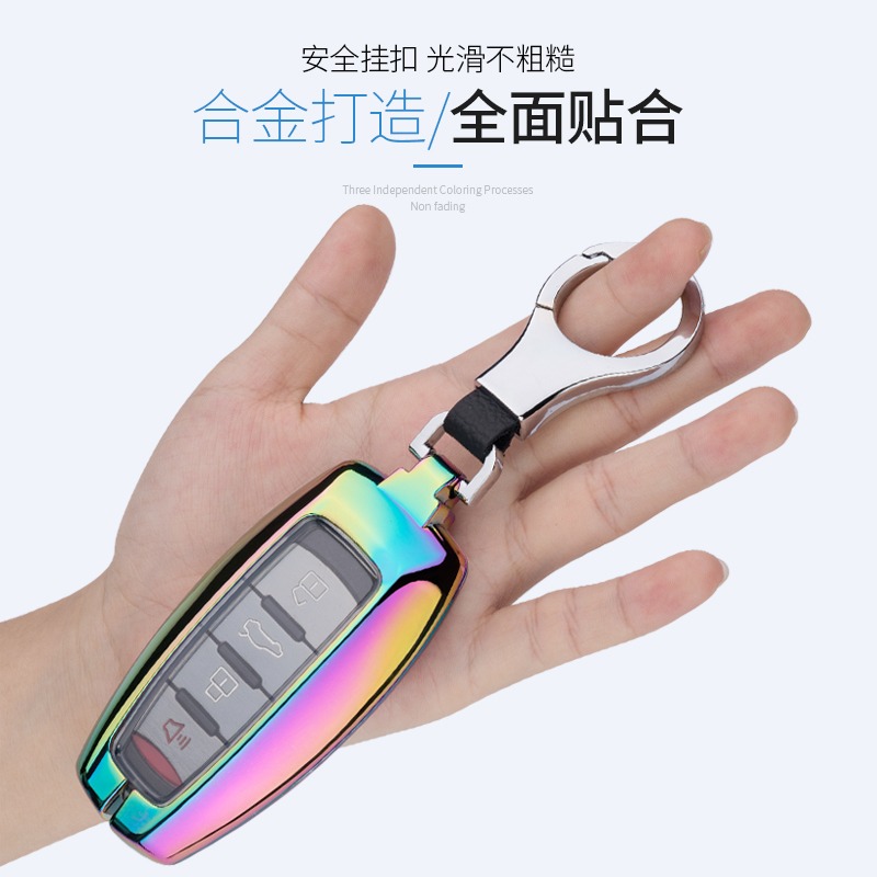 哈佛h6鑰匙套H2長城哈弗M6鑰匙全包鋅合金汽車鑰匙包F7 H9鑰匙殼-細節圖5