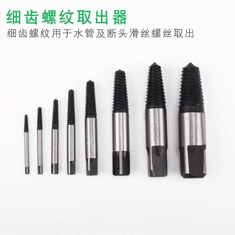 斷頭螺絲取出器細齒紋絲錐反絲取出器斷絲滑牙壞螺絲反牙工取絲器-細節圖2