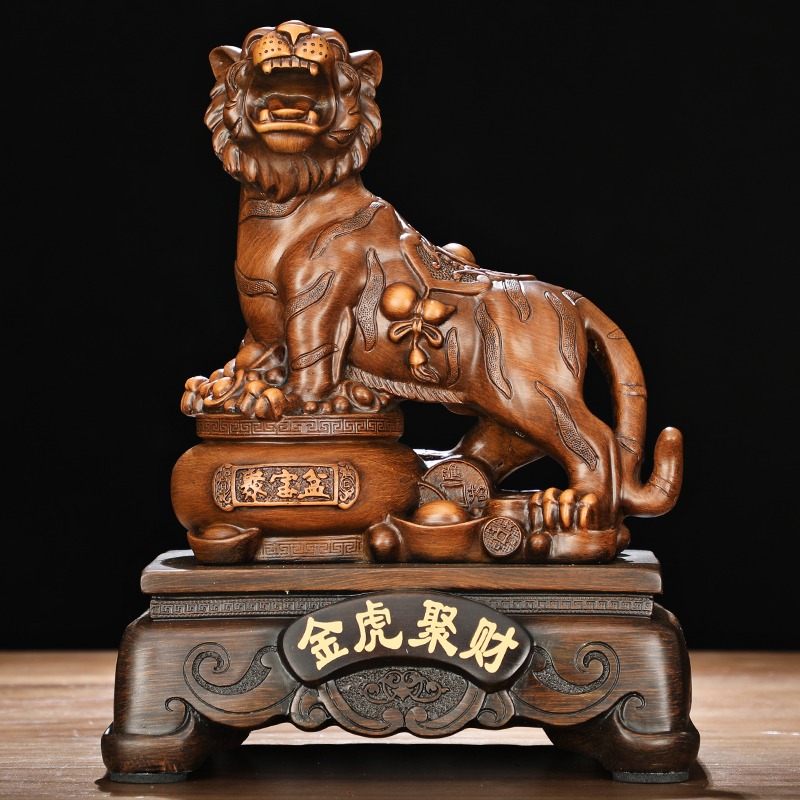金虎招財老虎擺件生肖虎吉祥物家居客廳玄關保險公司年會定製禮品-細節圖5