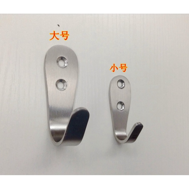 加厚不銹鋼單個掛鉤墻壁衣櫃廚房單鉤衛生間門後實心掛衣帽衣鉤勾-細節圖7