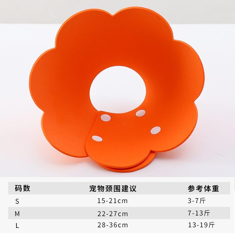 太陽花伊麗莎白圈幼貓海綿輕薄頭套貓咪項圈脖圈防舔恥辱圈絕育用-細節圖6