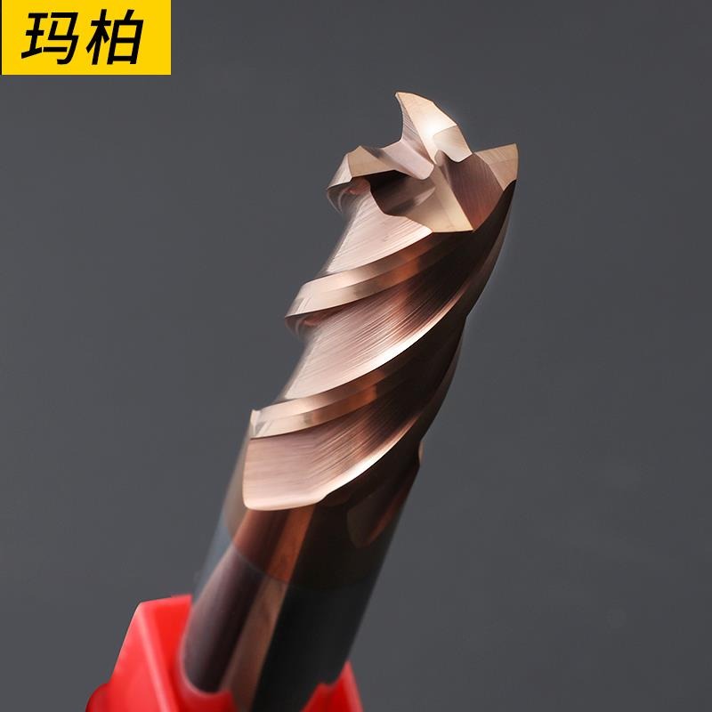 菱克55度2刃深溝銑刀鎢鋼合金平底加長立銑刀cnc數控刀具-細節圖4