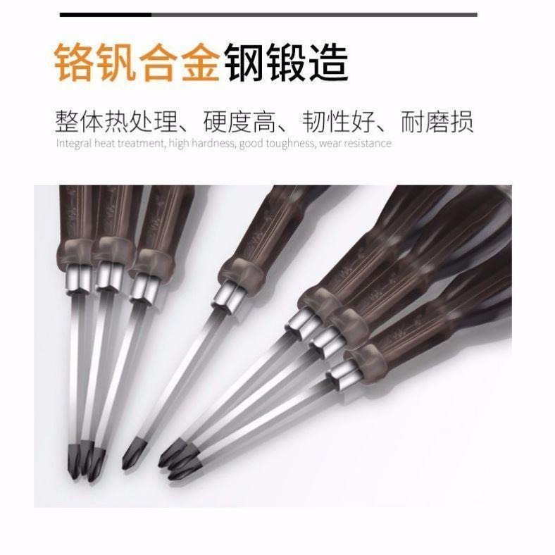 可敲擊穿心螺絲刀超硬工業級通心改錐平口梅花一字十字帶磁性起-細節圖5