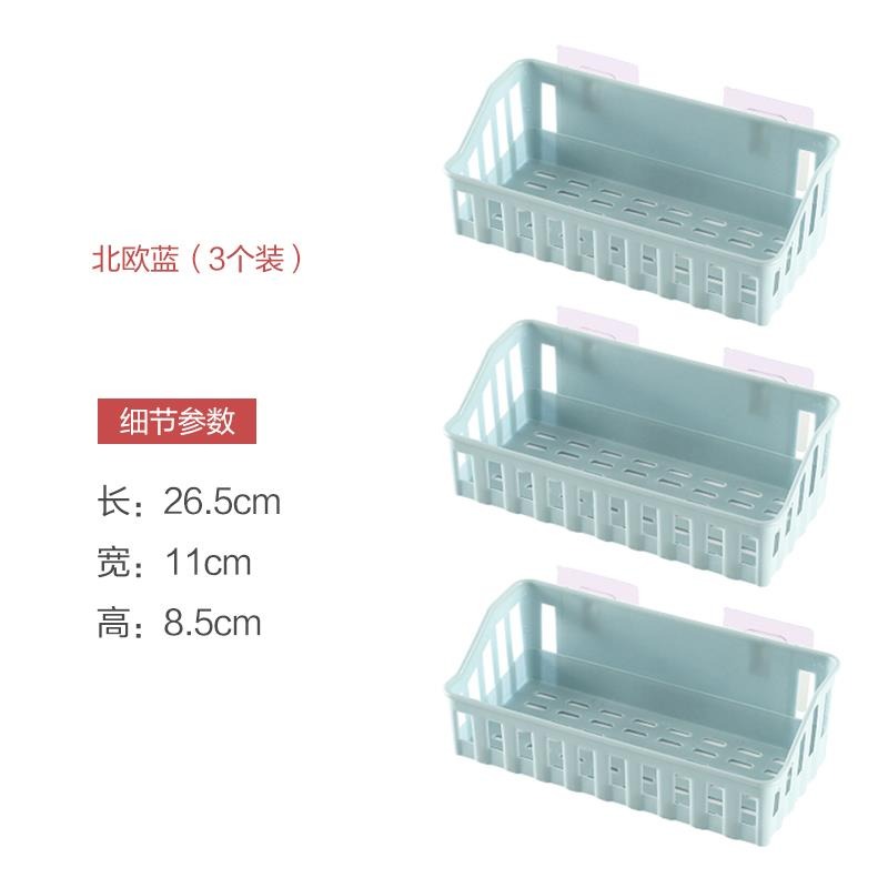 免打孔衛生間洗漱臺置物架浴室壁掛廁所廚房洗澡間墻上儲物掛架-細節圖10