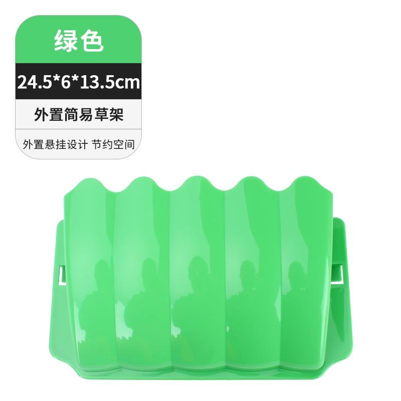 兔子草架二合一食盤防浪費防扒草碗槽固定餵食器荷蘭豬龍貓飼料盒-細節圖8