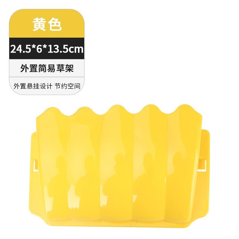 兔子草架二合一食盤防浪費防扒草碗槽固定餵食器荷蘭豬龍貓飼料盒-細節圖9