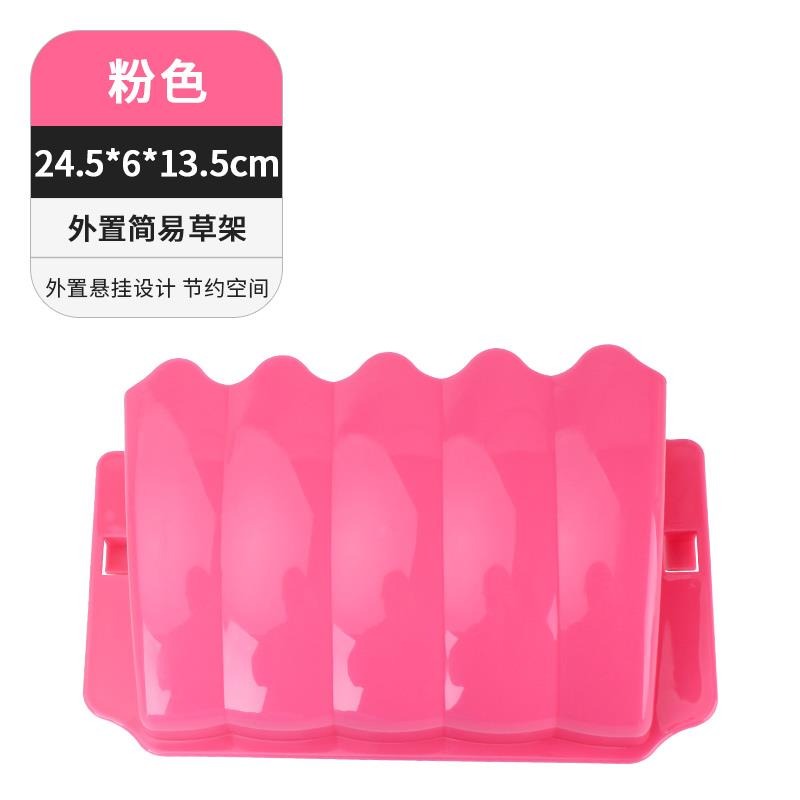 兔子草架二合一食盤防浪費防扒草碗槽固定餵食器荷蘭豬龍貓飼料盒-細節圖10