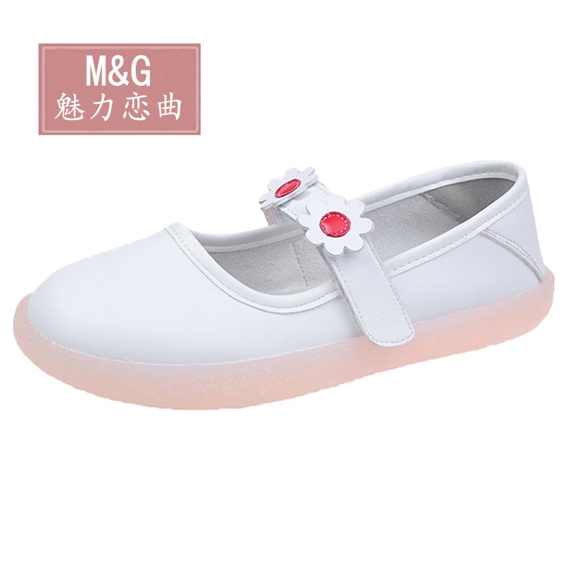 護士鞋女2021春季新款軟底透氣不累腳防滑舒適平底可愛淺口小白鞋-細節圖2